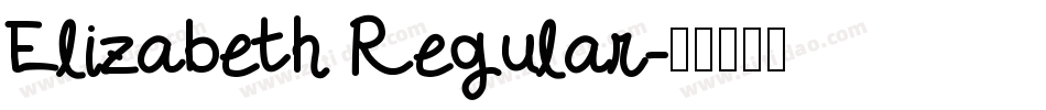 Elizabeth Regular字体转换